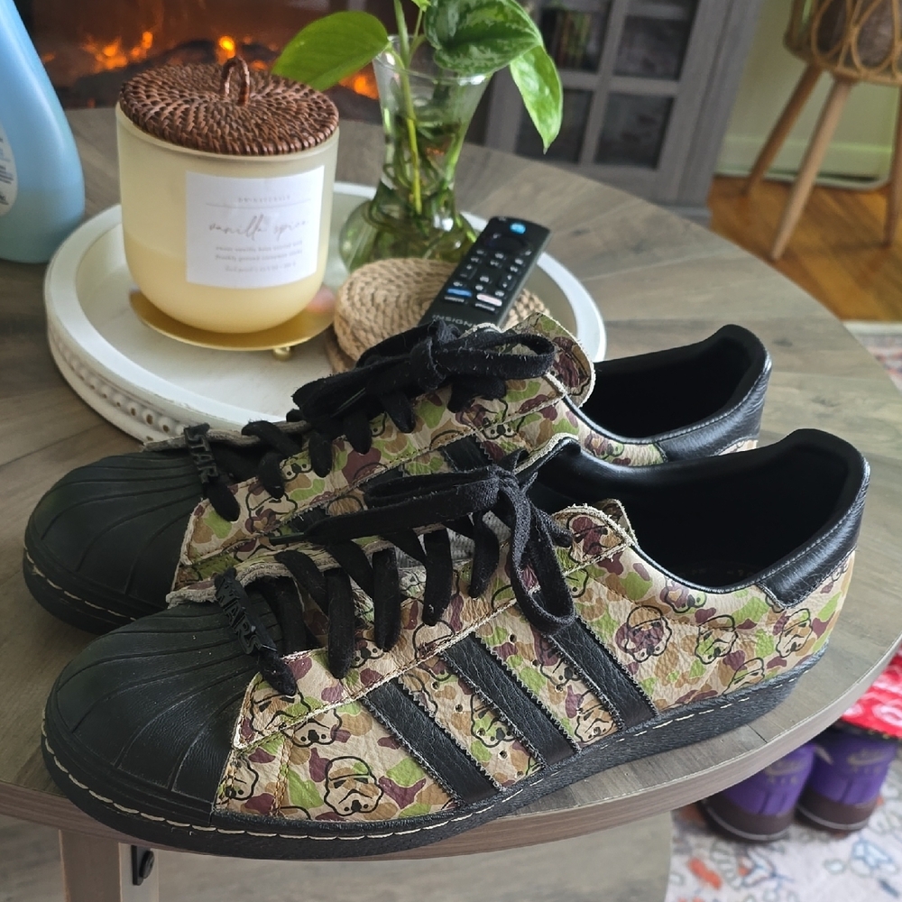 Adidas Star Wars Stormtrooper Camouflage Sneakers - Black and Green
